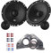 JBL Stage161CFS Lautsprecher mit Einbauset passend für Smart for Two bis 2007 Türen vorne 450 Watt 165mm 2 Wege Kompo
