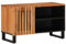 Gecheer TV-Schrank mit 2 Fächern und 1 Tür Lowboard Fernsehschrank Fernsehtisch TV Möbel Tisch Sideboard Beistellschrank HiFi-Schrank TV-Board 80x34x46 cm Massivholz Akazie