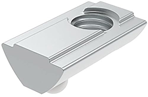Fath Nutensteine M4 einschwenkbar passend zu Item Profil 40x40 Nut 8 - Nutenstein mit Federkugel und Führungssteg, Stahl verzinkt - 10 Stück