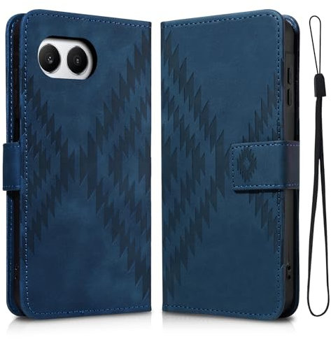 Auslbin Coque pour Oneplus Nord 4 5G 6.74 avec Fonction de Support, Matériau de Protection en PU Tout Autour, Étui 1+ Nord 4/CPH2663 Anti-Rayures et Anti-Chute, Bleu