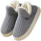 Misolin Hausschuhe Damen Winter Wärme Pantoffeln Herren With Memory Foam Kordsamt Voll Plüsch Weiche Geschlossen Baumwolleschuhe Antirutsch Bequeme Outdoor/Indoor,Grau 290(EU42-43)