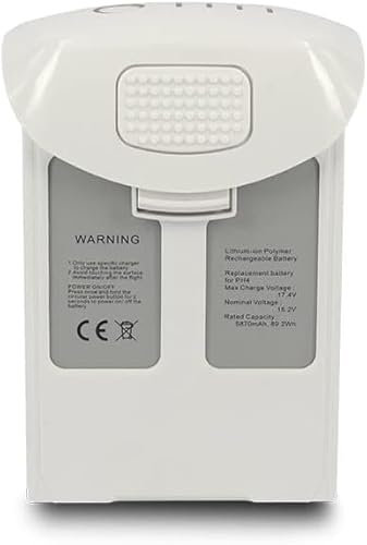 Für Phantom4 / Phantom4 Pro Akku 6400mAh 17.4V / 5.2A hochkapazitiver intelligenter Flug Ersatzakku, für Phantom 4 / Phantom 4 Pro Serie Drohne V2.0 (Weiß) 1 Pack