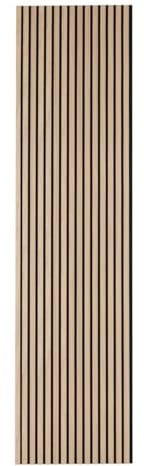 Atmosphera Créateur d'intérieur - Panneau Décoratif Tasseaux Bois Colva - 240x60cm - Effet Chêne Clair - Réduction du Bruit - Entrée, Chambre, Salon