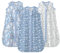Mosebears Gigoteuse d'été pour bébé 0,5 tog 100% Coton Gigoteuse Respirante pour bébé(Bleu,XL(18-24 mois))