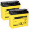 Batterie de rechange pour centrale de détection incendie ABB BZK20 - 2 batteries AGM 12 V 18 Ah avec VD
