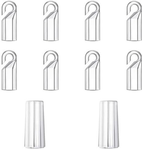 TRKETK 10 Pcs Wand Tip Hook Sleeve Clear Plastic Shepherds Hook Vertical Blind Wand Replacement Parts Kit with Hook and Grip for Blind Curtain Opener Blind Wand Replacement Parts Kit