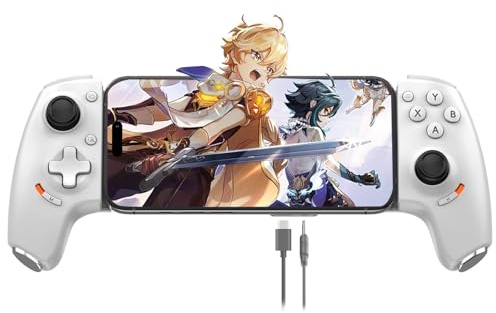 Mobile Gaming Controller for iPhone 16/15 Series & Android (USB-C) Plug & Play - Remote Play for PS/Xbox/PC Remote Play, Cloud Game, Small size tablet, with Hall Effect Joysticks/Turbo/Mapping Keys