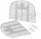 GLARETEX 7645 - Griglia per barbecue a gas Weber Q200 Q220 Q260 Q2000 Q2200 Q2400, 54,6 x 38,8 cm, in acciaio inox, per Weber 7645 7583 65811 69935, confezione da 4