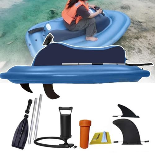 menglanchang Faltbarer Elektromotorboot Jetski Aufblasbares Boot FüR SchwimmausrüStung Zum Tauchen Meer FüR Erwachsene,Kinder (a)