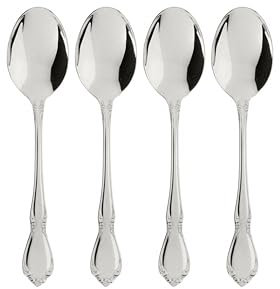 Oneida 2610004C Chateau Fine Flatware Dinner Spoons, Set of 4
