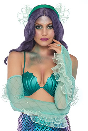 Leg Avenue Damen Sea Foam Mermaid Kit Panamahut, Grün (Green), (Herstellergröße: One sizeUk 6-12)