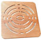 Pedana Antiscivolo Quadrata 50x50 cm in Legno Marino di Okumè Ideale per Piatto 70x70