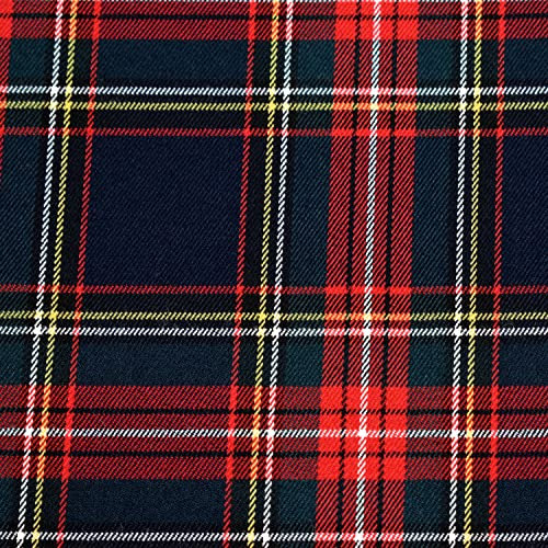 MAGAM-Stoffe Glen Schottenkaro Stoff Oeko-Tex Meterware 50cm (01. Dunkelblau)