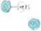 Laimons Damen-Ohrstecker Ohrringe Spirale 6mm türkis Sterling Silber 925