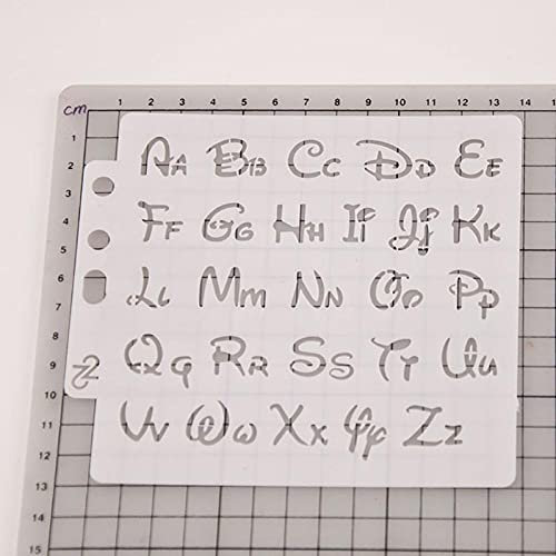 bopely Buchstaben-schablonen, Alphabet-vorlagen Art Craft-schablonen-DIY-Handwerk-Spray-zeichnungsform Für Malerei Auf Holzwand