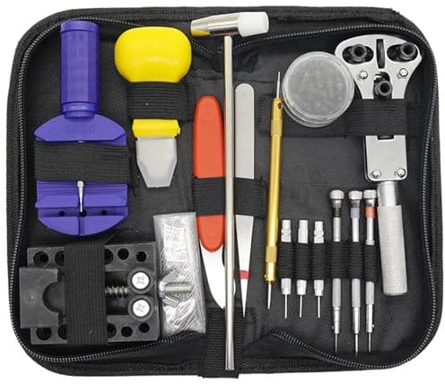 147 Pcs Watch Repair Tool Kit, Professional Spring Bar Tool Set, Watch Band Link Pin Tool Set with Carrying Case