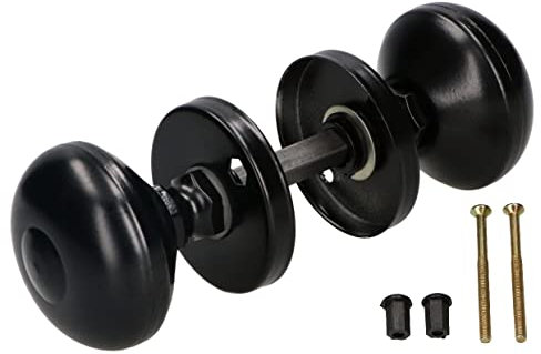 KOTARBAU® Pomello girevole nero, ideale per porte laterali del garage in locali residenziali e commerciali