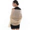 RIIQIICHY Foulard Sciarpa Seta Donna Pashmina Leggera Beige Stola Scialle Cerimonia Abito da Sera Elegante Sposa