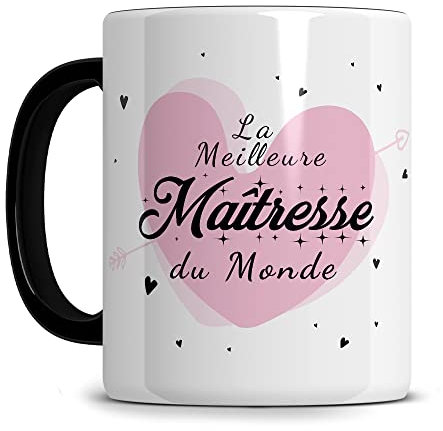 Générique Mug Meilleure Maîtresse du Monde - cadeau pour maitresse d'école - cadeau maîtresse fin d'année - tasse maitresse d'école - 330ml