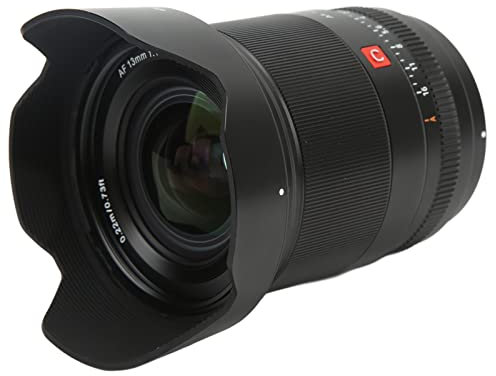 AF 13mm F1.4 Autofocus Lens, Ultra Wide Angle Fixed Focus Portrait Lens for ZV E10 a600 a6600 a6100 a6000 a7 and Other Cameras