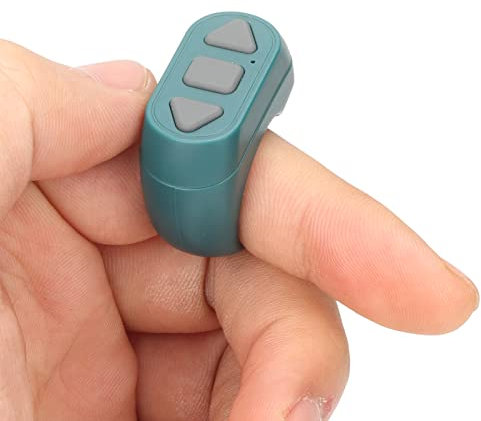 Remote Control App Page Turner – Ring Clicker für Video Page Turner, 10 M Reichweite, Akkubetriebene Camera Remote Shutter Selfie Button für Phone & Pad