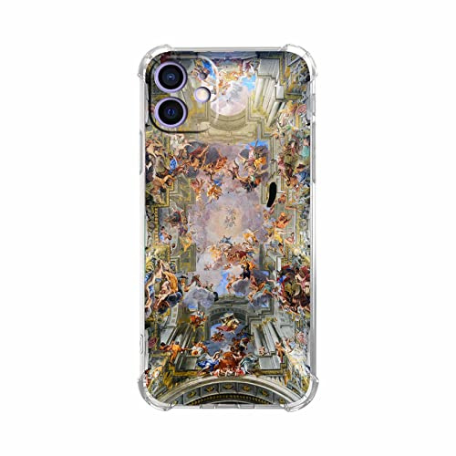 Vesidurt Renaissance Art for iPhone 12 Case,Aesthetic Europe Painting,Unique Soft TPU Bumper Case Compatible with iPhone 12