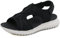 Acfoda Sandali Donna Estive Casual Sandalo da Spiaggia Bassi Comodi Ortopediche Scarpe Nero 42