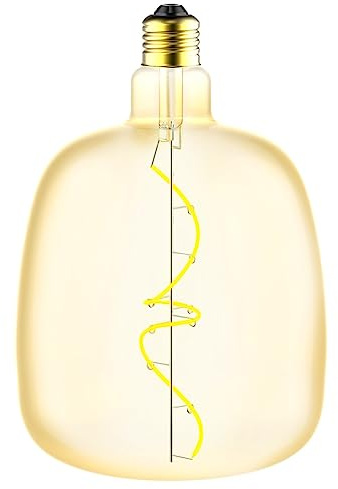 NCC-Licht LED Spiral Filament V140 Vase 4,9W = 28W E27 Gold 300lm extra warmweiß 1800K DIMMBAR