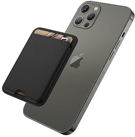 iLodn Cartera magnética compatible con MagSafe para iPhone 17, 16, 15, 14, 13, 12 Pro Max Air Plus, soporte para tarjetas Mag 3, accesorios para teléfono celular Apple y funda, Jet