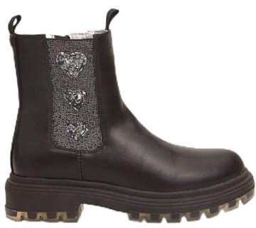 BATA Chelsea Boots da Bambina con Strass e Cuori
