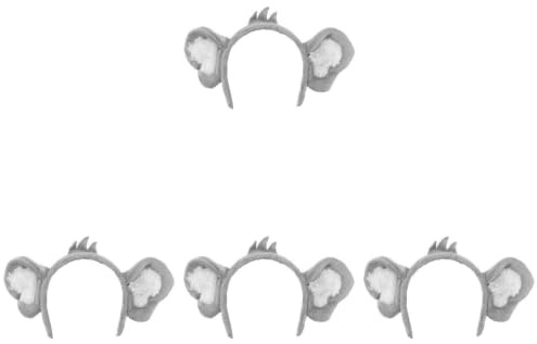 minkissy 4 Piezas Diadema De Koala Diadema Con Orejas De Animales De La Selva Sombreros Con Orejas De Koala Diadema Con Orejas De Koala Diadema De Fiesta Cosplay Poliéster Sven Perder