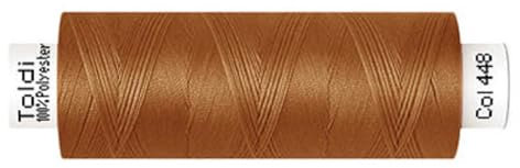 Gütermann Nähgarn Allesnäher TOLDI | 500m | Nähmaschinengarn | 40 Farben (448 cognac)