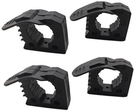 Dickly Kit de Montaje de Abrazadera de Goma de liberación rápida, Soporte de Pala, Accesorios de Coche, Mangos de Herramientas para UTV 4x4, Barco, RV, Negro