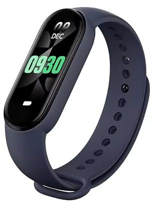 OROLOGIO BAND SMART M8 8 FREQUENZA CARDIACA OSSIGENAZIONE STRESS IMPERMEABILE IP67 SONNO RICARICA MAGNETICA (Blu)