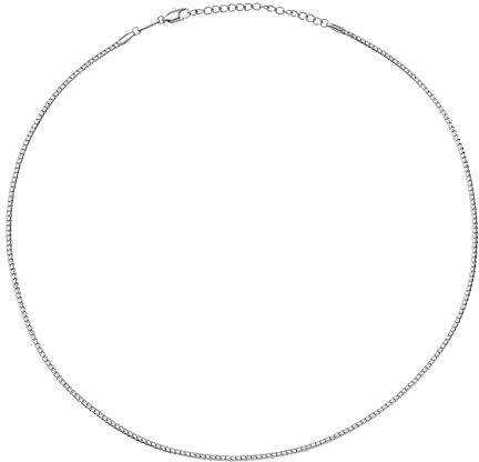 Breil, Collana Uomo in Acciaio Lucido con Catena Snake | Collezione Holt, Design a Catena Snake, Chiusura a Moschettone, Lunghezza Regolabile, Idea Regalo Uomo