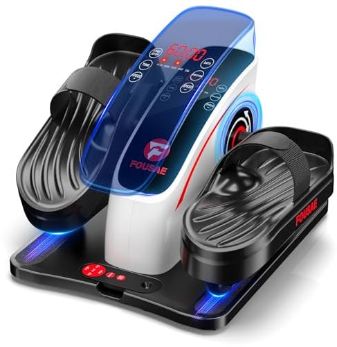 FOUSAE Ellittica Elettrica, Ellittico Sotto Scrivania per Anziani con 15 Velocità Regolabili, Motore Silenzioso da 80W e Pedale Elettrico con Monitor Display, Silenzioso e Portatile