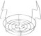 Canning Rack, en Acier Inoxydable Canning Rack, Vapeur Canning Jar Rack Poignées Pliables, Anti échaudage, pour Bocaux Mason et Autocuiseur