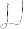 Ptwola 1 Pcs Earplug Lanyard Magnetic Tug-Resistant Safety Earplugs Cord Silicone Removable Ear Plugs Link Cord Flexible Headphones Anti-Lost Sports Lanyard Accessories (Black, 62.5cm/24.6 inches)