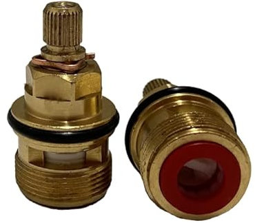 Mixer Tap Cartridge Replacement Tap Valves for Popular Franke Ascona 3308R Half Turn 7.8mm x 28 Spline, 39.3mm Total Length Valve Ceramic Tap Spares Repair Reviver Kit Gland Hot and Cold