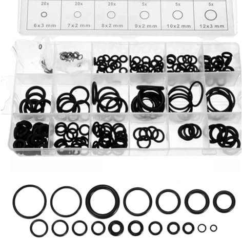 IKOPFLN 225 pièces Assortiment de Joints Toriques en Caoutchouc,Joint torique karcher O Ring D'etanchéité Universels, 18 Tailles Dimensions 3-22mm pour Plomberie, Injecteur ou Robinet, etc.