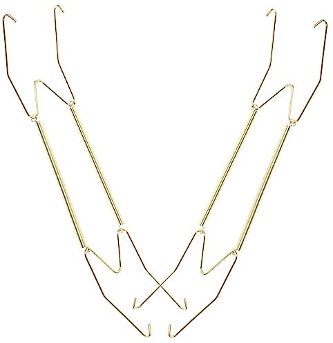 MOLUCKFU Cintres Invisibles Pour Assiettes Décoratives 16 Pouces Support Mural En Métal Fixation Pratique Design Minimaliste Lot De 2 Pièces