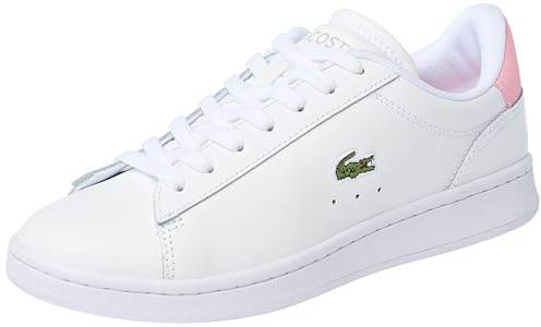Lacoste Baskets Carnaby Evo Bl 1 Spw pour femme, 224 4 SFA - Blanc/Rose Clair, 38 EU
