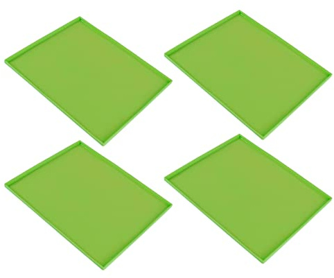 Generic Silicone Dehydrator Trays High Temperature Resistant Prevent Sticking for Fruit Leather Dehydrator Shelves Excalibur 2400 3900B 3926TB (Green)