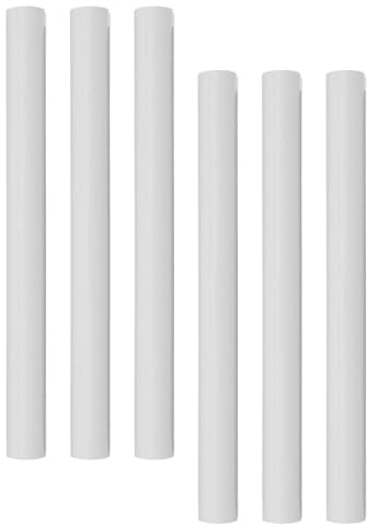 SOLUSTRE 6pcs White Radiator Pipe Sleeves PVC Cover for Wall Pipe Outlets, Easy Installation and Improving Home Organisation, for Living Space Decoration and Bathroom Radiator Guard