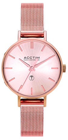 Acctim 60510 Bonny Dual Band Radio Controlled Watch in Rose Gold