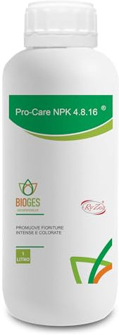 PRO Care NPK 4.8.16 da 1 LT- Bonsai- Concime Liquido NPK Ideale in Fase di fioritura e Pre-fioritura