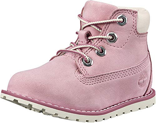 Timberland Pokey Pine - Stivali classici Unisex Bambini, Rosa (Pink Nectar GV2), 28 EU