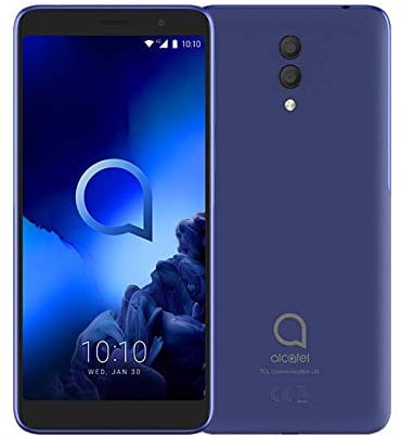 Alcatel 1X (2019) - Smartphone 16GB, 2GB RAM, Dual SIM, Pebble Blue