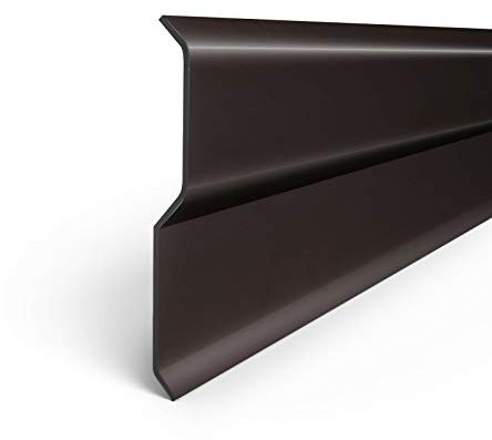 Aluminiumblech Wandanschlussleiste Wandanschlussschiene 2 Meter Farbe DUNKEL BRAUN