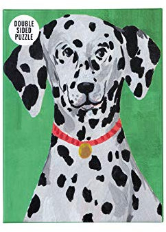 Talking Tables PUZZ-DOG-DAL 100-teiliges grünes doppelseitiges dalmatinisches Hundepuzzle & Poster | Illustrierte Haustiere, Tier | Für Kinder, Erwachsene, Hundeliebhaber, zu Hause, Lockdown, Geburtstagsgeschenk,